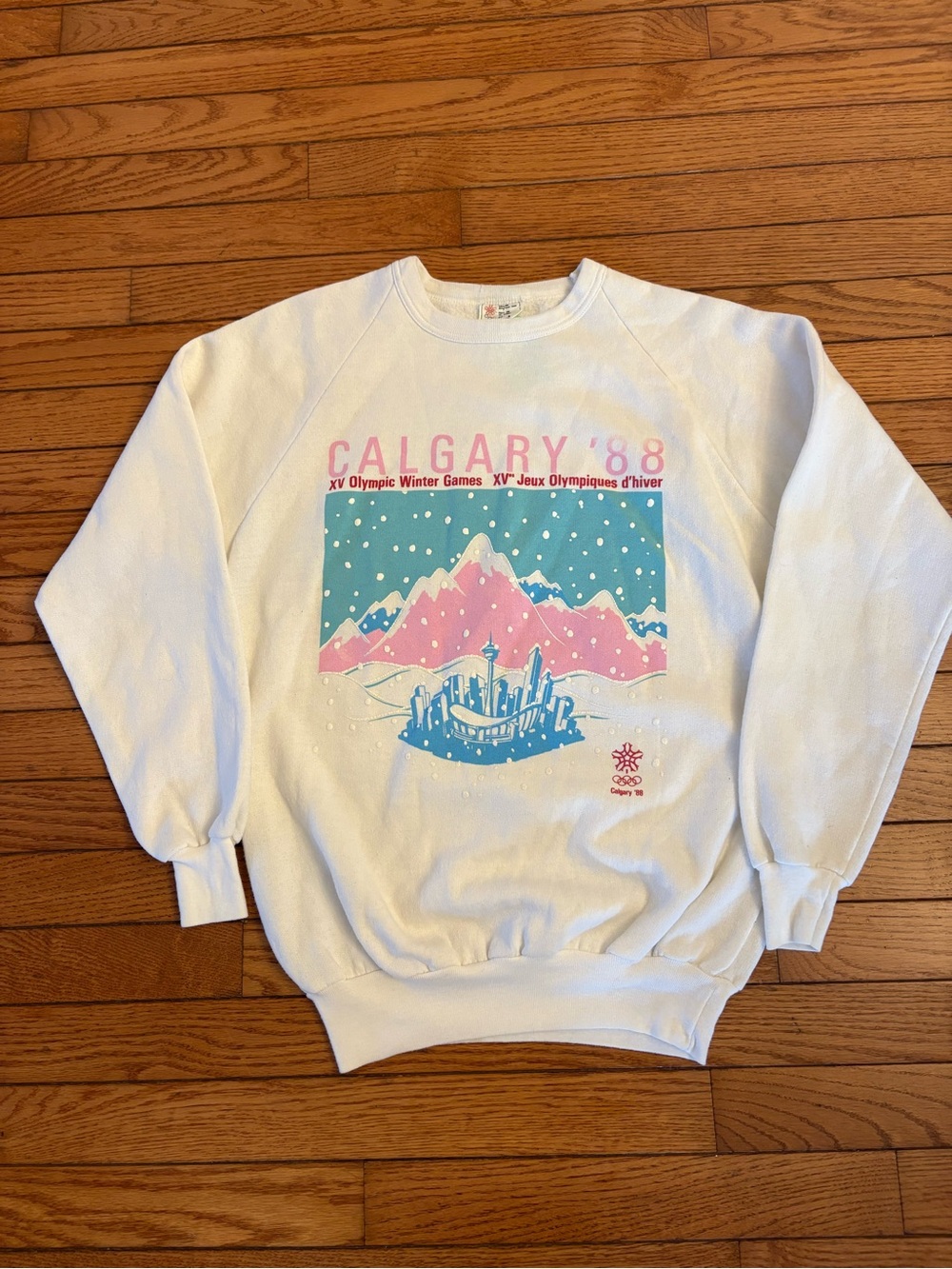 Vintage Calgary 1988 Winter Olympics Crew Neck